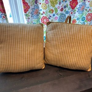 Set of two throw pillows